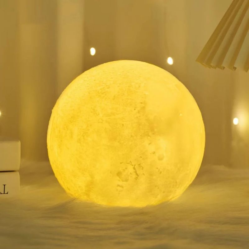Luminária Lua A Cozinha de Oz — Luz Decorativa LED 3D para Quarto, Presente Criativo e Decoração Infantil